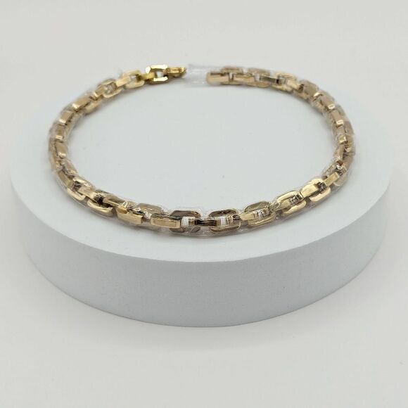 Eddie Borgo 12K Yellow Gold Plated Handmade Supra Link Vermeil Necklace … - Picture 7 of 8